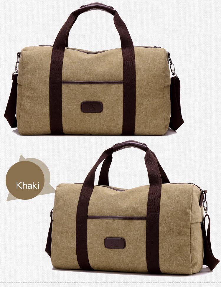 Vintage Canvas Travel Bag | Large Capacity Duffle | Super Trendz