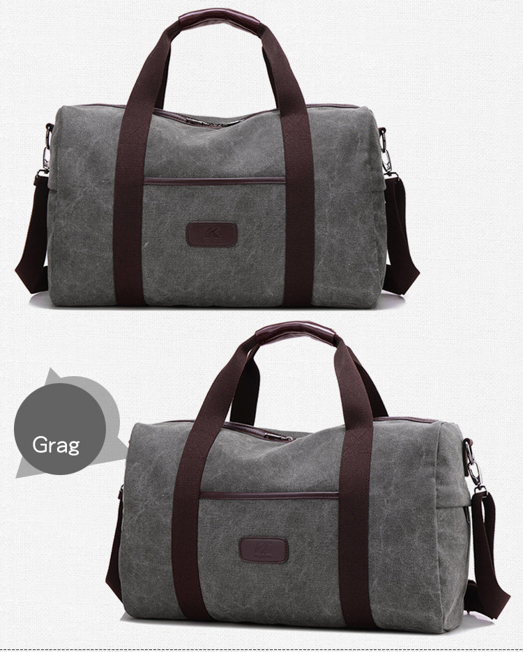 Vintage Canvas Travel Bag | Large Capacity Duffle | Super Trendz