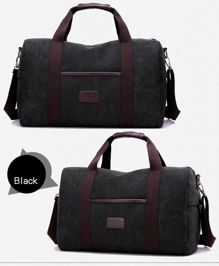 Vintage Canvas Travel Bag | Large Capacity Duffle | Super Trendz