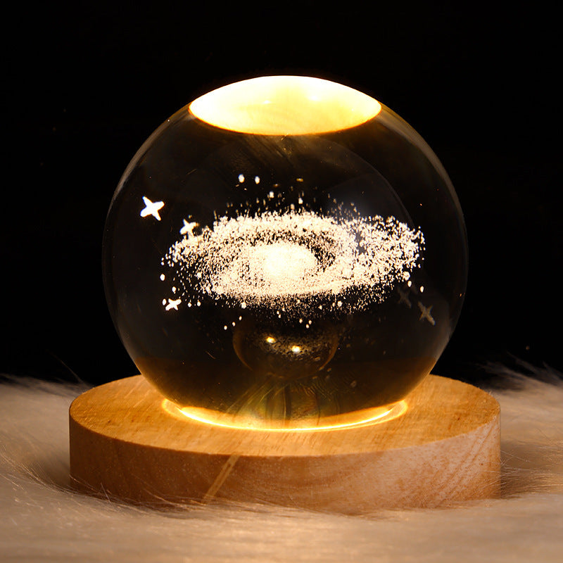 Moon Crystal Ball Night Lamp with the Luminous Starry Sky|Super Trendz