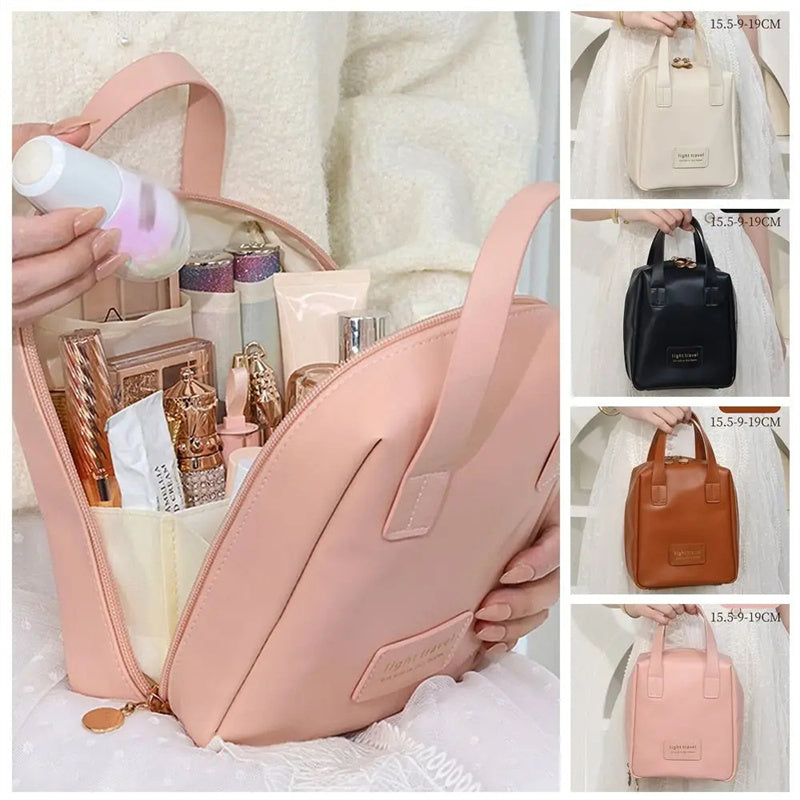 Luxury Leather Cosmetic Bag | Waterproof Travel-Friendly| Super Trendzs