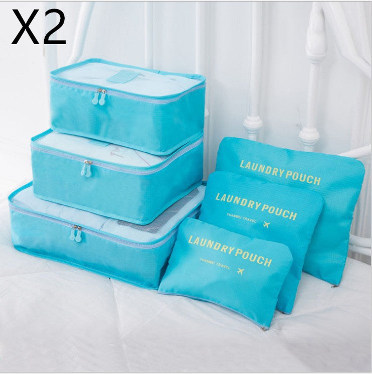 6-Piece Travel Storage Bag Set | Clothes Organizer | Super Trendz