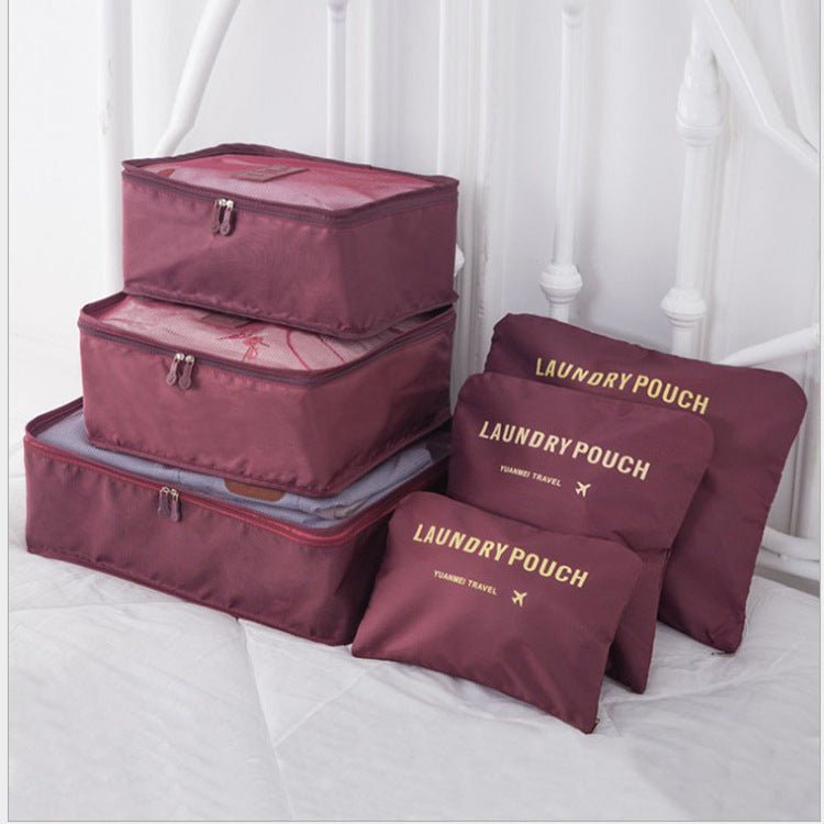 6-Piece Travel Storage Bag Set | Clothes Organizer | Super Trendz