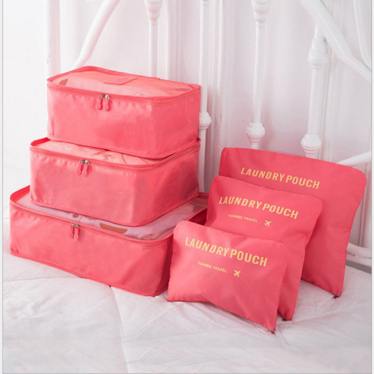 6-Piece Travel Storage Bag Set | Clothes Organizer | Super Trendz