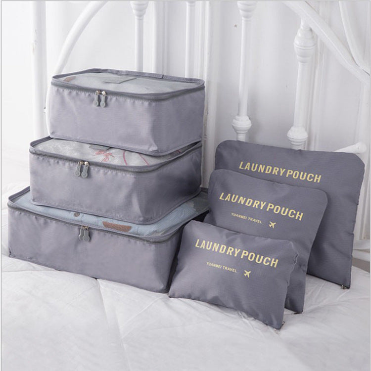 6-Piece Travel Storage Bag Set | Clothes Organizer | Super Trendz