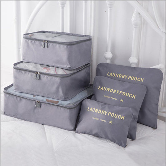 6-Piece Travel Storage Bag Set | Clothes Organizer | Super Trendz