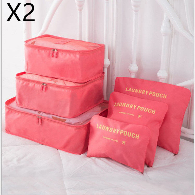 6-Piece Travel Storage Bag Set | Clothes Organizer | Super Trendz