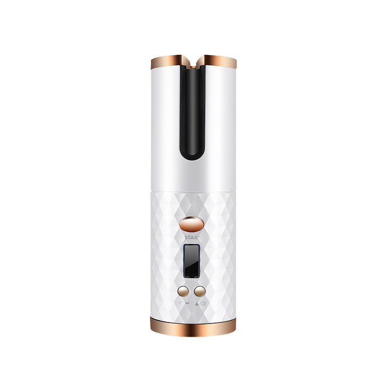 Rechargeable Automatic Hair Curler Women Portable Hair Curling Iron LCD Display Cerami LCD Display Ceramicc Curly Rotating Curling Wave Styer