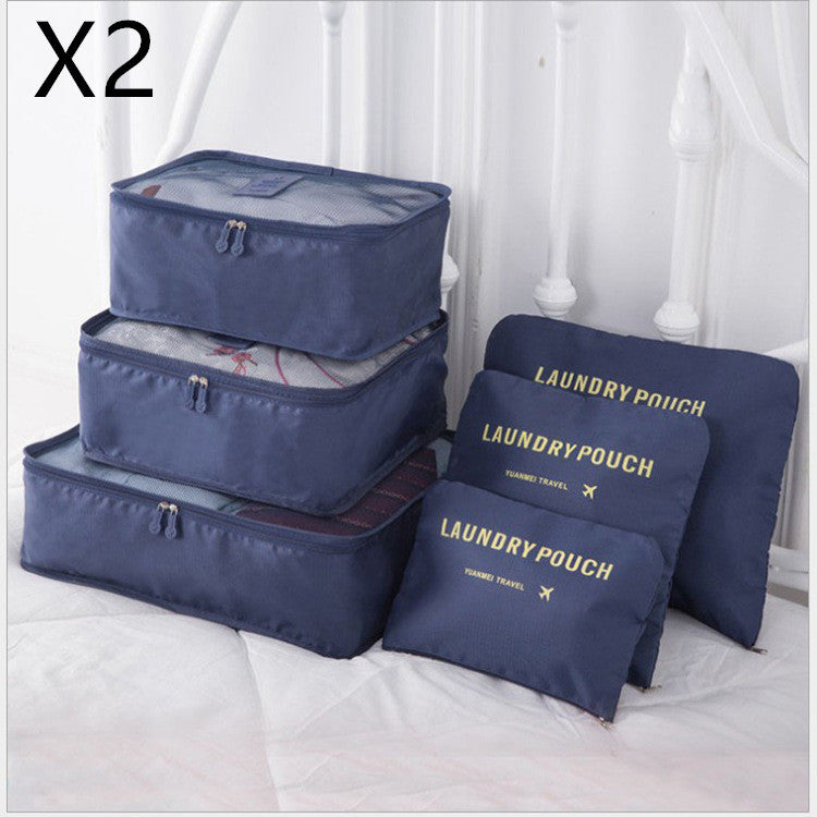 6-Piece Travel Storage Bag Set | Clothes Organizer | Super Trendz