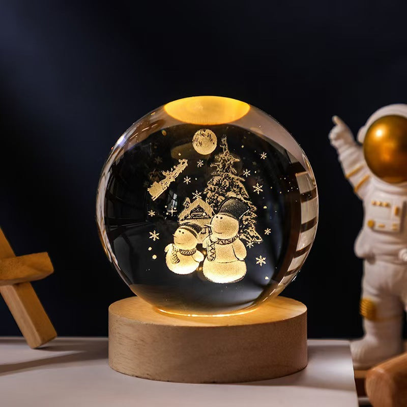 Moon Crystal Ball Night Lamp with the Luminous Starry Sky|Super Trendz