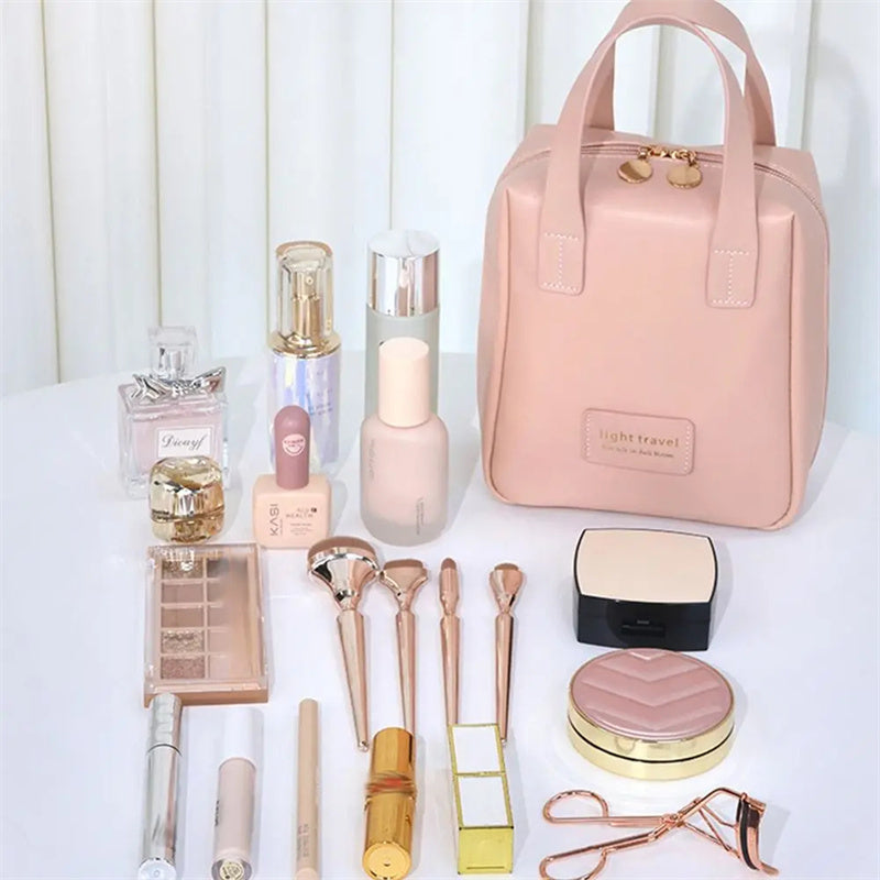 Luxury Leather Cosmetic Bag | Waterproof Travel-Friendly| Super Trendzs