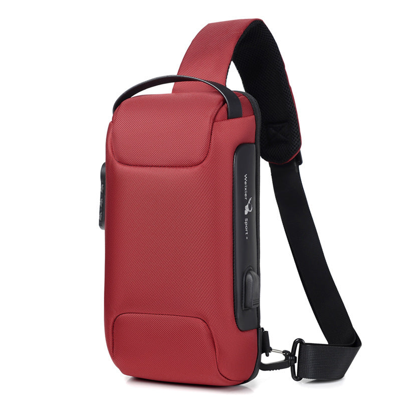 Waterproof USB Crossbody Bag | Multifunction Travel Bag | Super Trendz