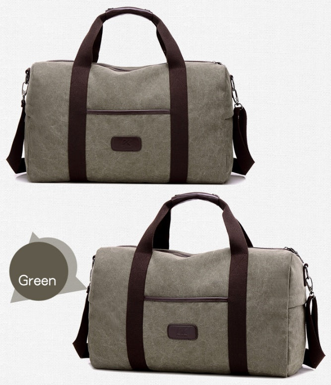 Vintage Canvas Travel Bag | Large Capacity Duffle | Super Trendz