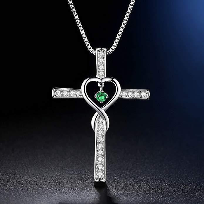 Zircon Heart Necklace for Women | Christian Birthstone | Super Trendz