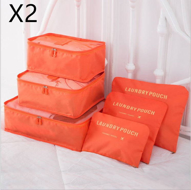 6-Piece Travel Storage Bag Set | Clothes Organizer | Super Trendz