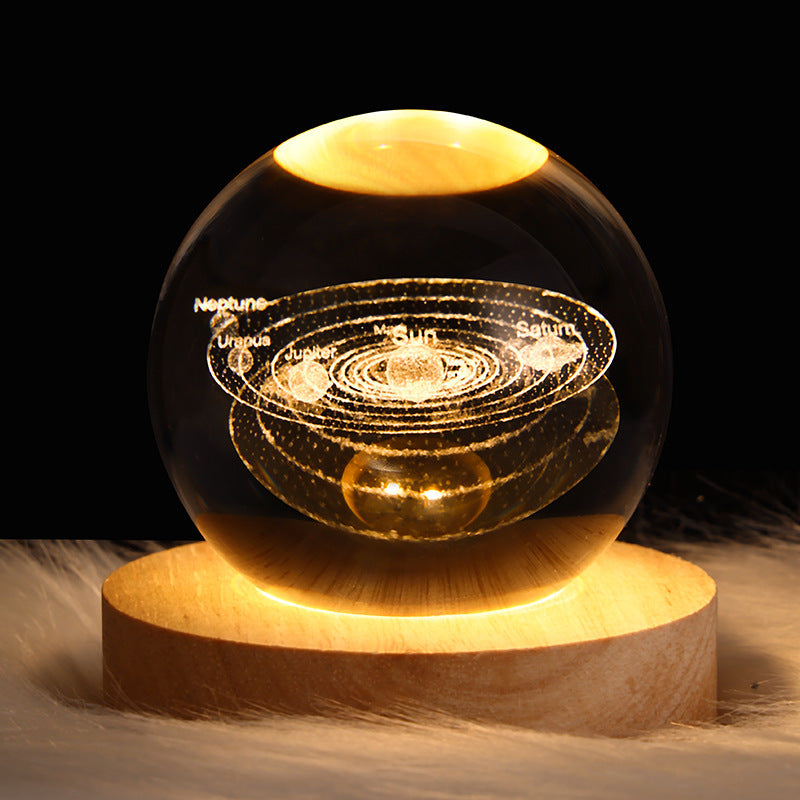 Moon Crystal Ball Night Lamp with the Luminous Starry Sky|Super Trendz