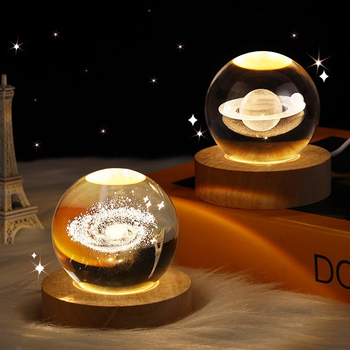 Moon Crystal Ball Night Lamp with the Luminous Starry Sky|Super Trendz