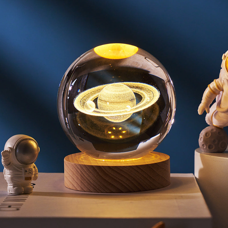 Moon Crystal Ball Night Lamp with the Luminous Starry Sky|Super Trendz
