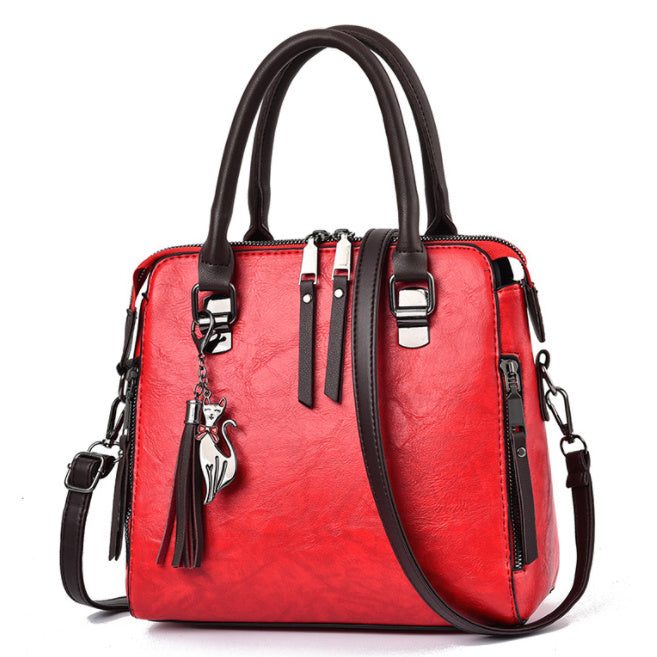 Vintage PU Leather Handbag | Large Capacity for Women | Super Trendz