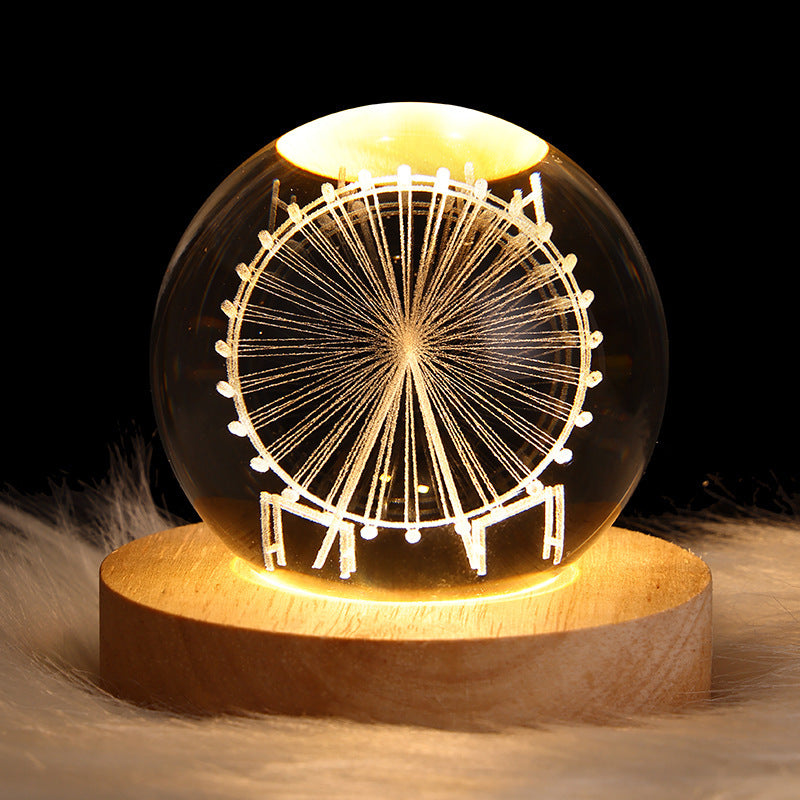 Moon Crystal Ball Night Lamp with the Luminous Starry Sky|Super Trendz