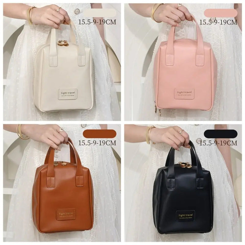Luxury Leather Cosmetic Bag | Waterproof Travel-Friendly| Super Trendzs
