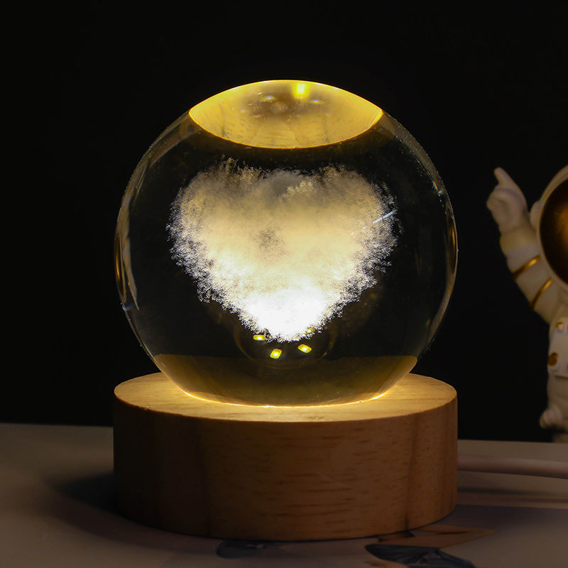 Moon Crystal Ball Night Lamp with the Luminous Starry Sky|Super Trendz