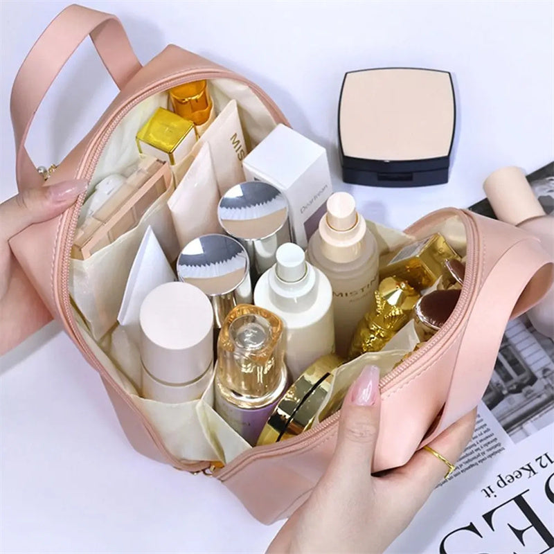 Luxury Leather Cosmetic Bag | Waterproof Travel-Friendly| Super Trendzs
