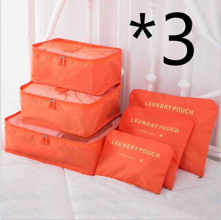 6-Piece Travel Storage Bag Set | Clothes Organizer | Super Trendz