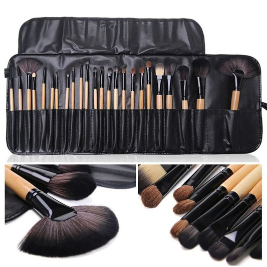 Gift Bag Of 24 Pcs Makeup Brush Sets Professional Cosmetics Brushes. Cosmetics Brushes Eyebrow Powder Foundation Shadows Pinceaux Make Up Tools