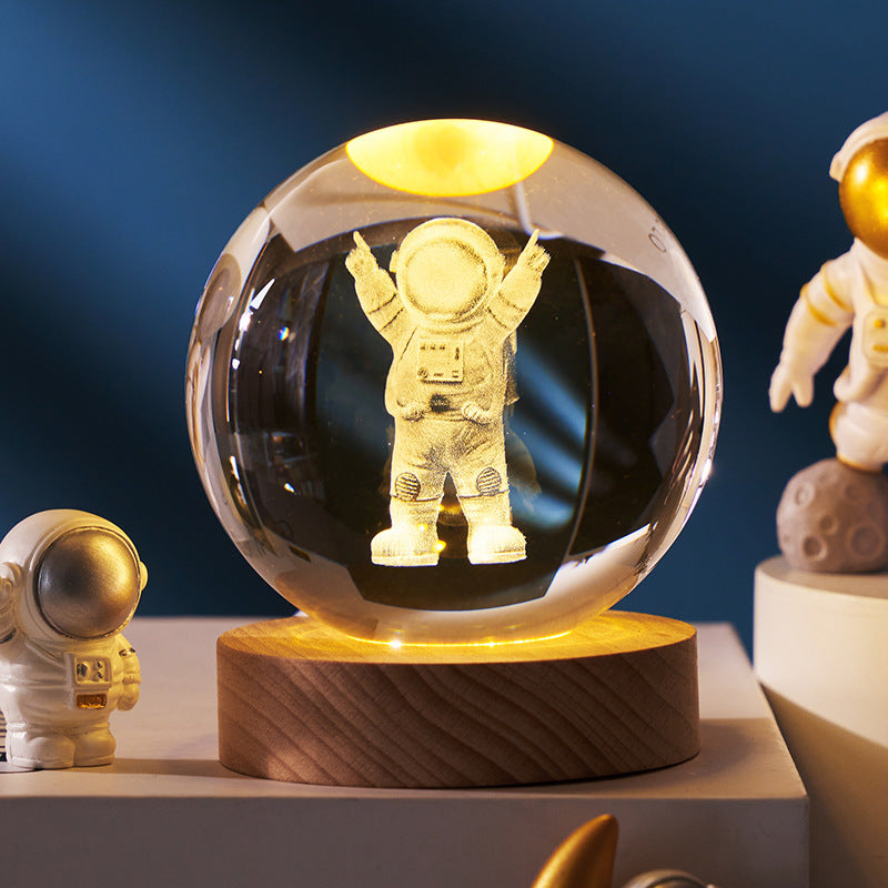 Moon Crystal Ball Night Lamp with the Luminous Starry Sky|Super Trendz