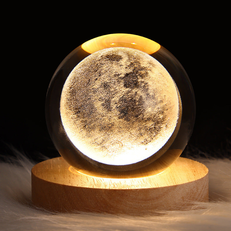 Moon Crystal Ball Night Lamp with the Luminous Starry Sky|Super Trendz