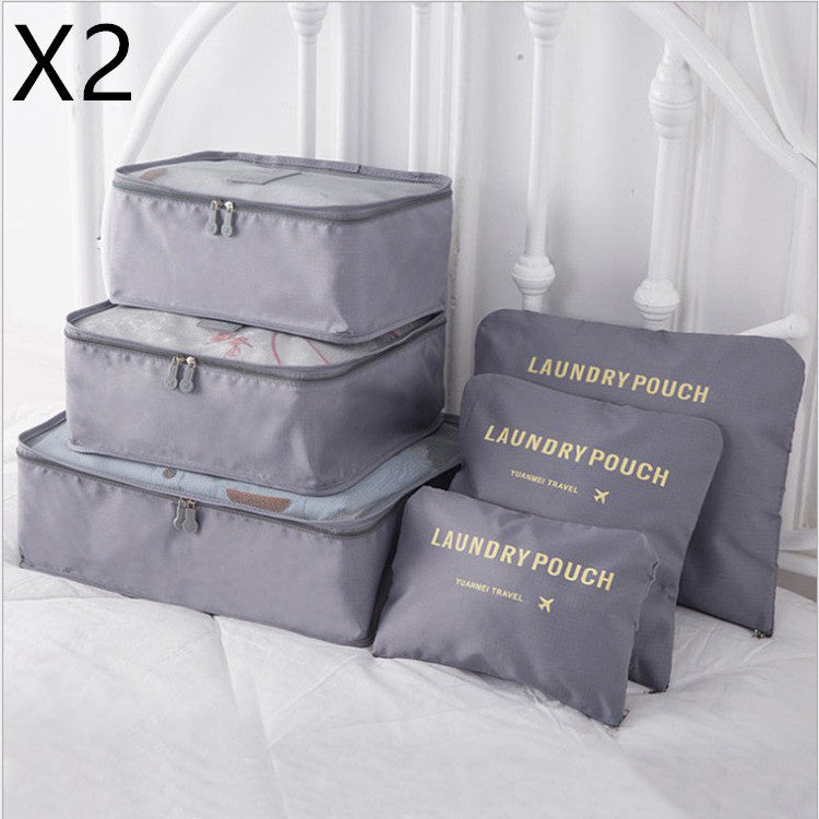 6-Piece Travel Storage Bag Set | Clothes Organizer | Super Trendz