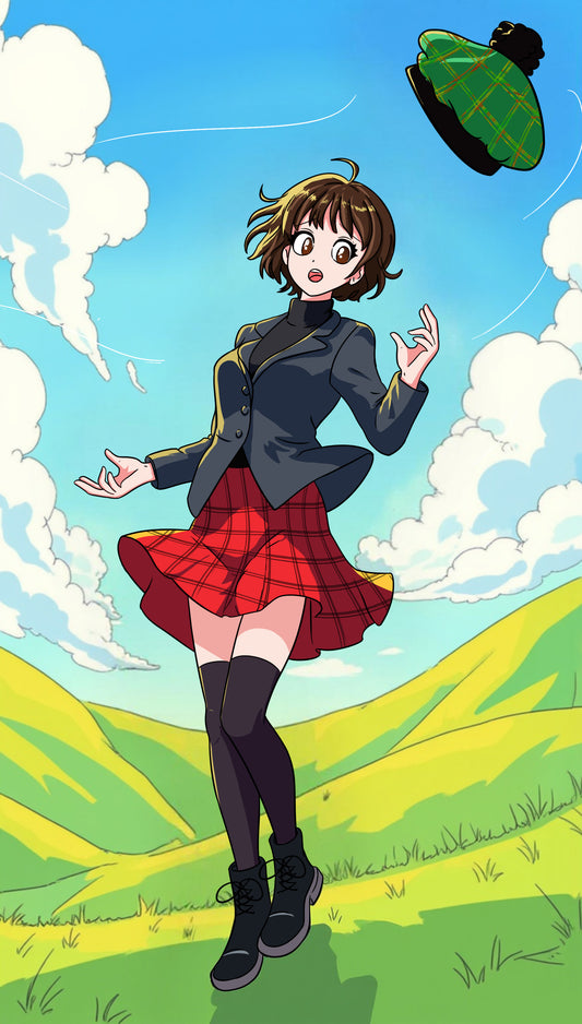 Vibrant and Dynamic Anime-Style Artwork